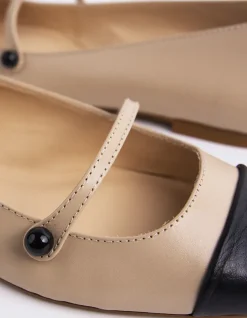 Women L'INTERVALLE Yarrow Black.Nude Leather