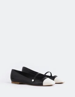 Women L'INTERVALLE Yarrow Off Wht.Black Leather
