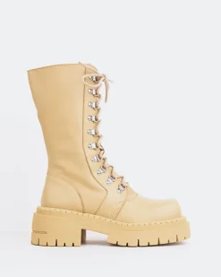 Women L'INTERVALLE Zafiro Cream Leather