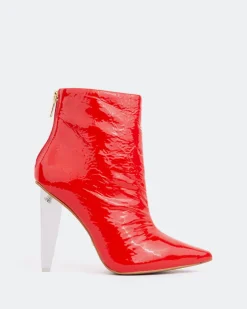 Women L'INTERVALLE Zoi Red Naplack