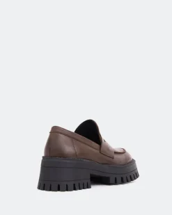 Women L'INTERVALLE Zuta Brown Leather